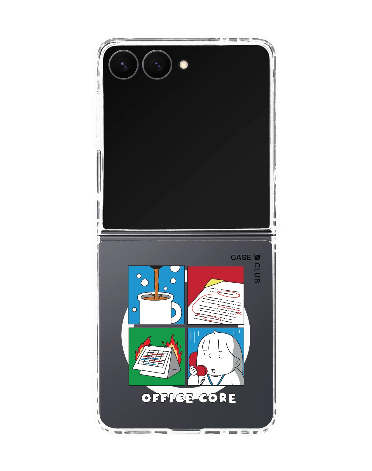 samsung galaxy z flip 8 clear magsafe ease around office core