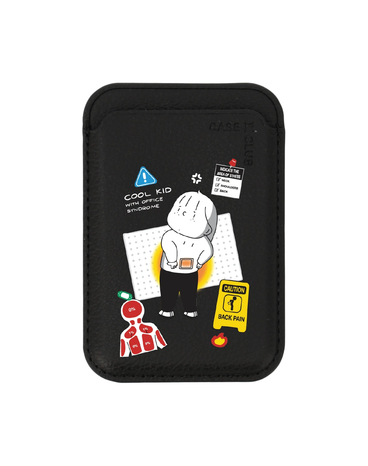 black wallet magsafe ease around office syndrome