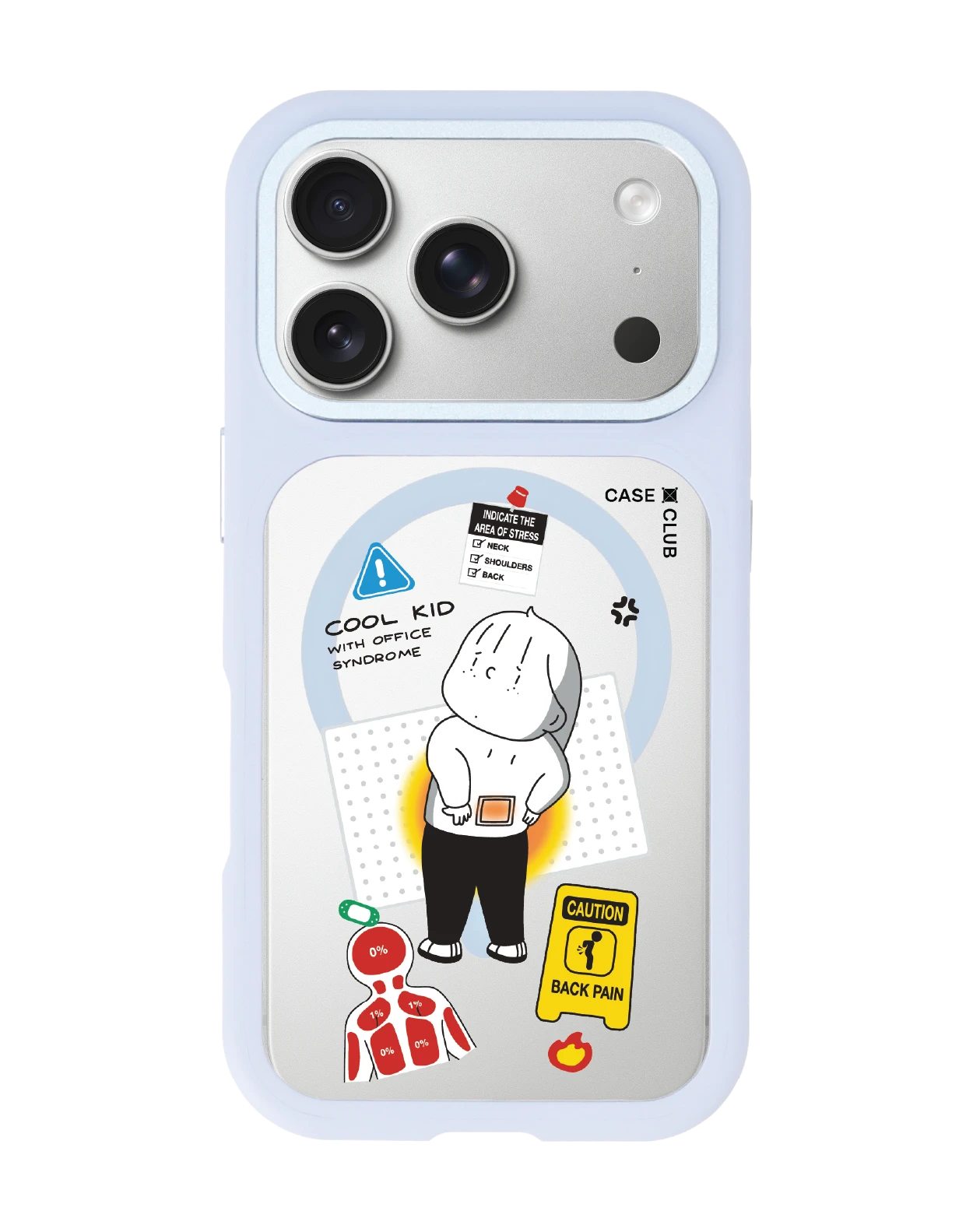 เคสเปลี่ยนฝาหลัง iphone 18 pro magsafe สีฟ้า ease around ออฟฟิศซินโดรม