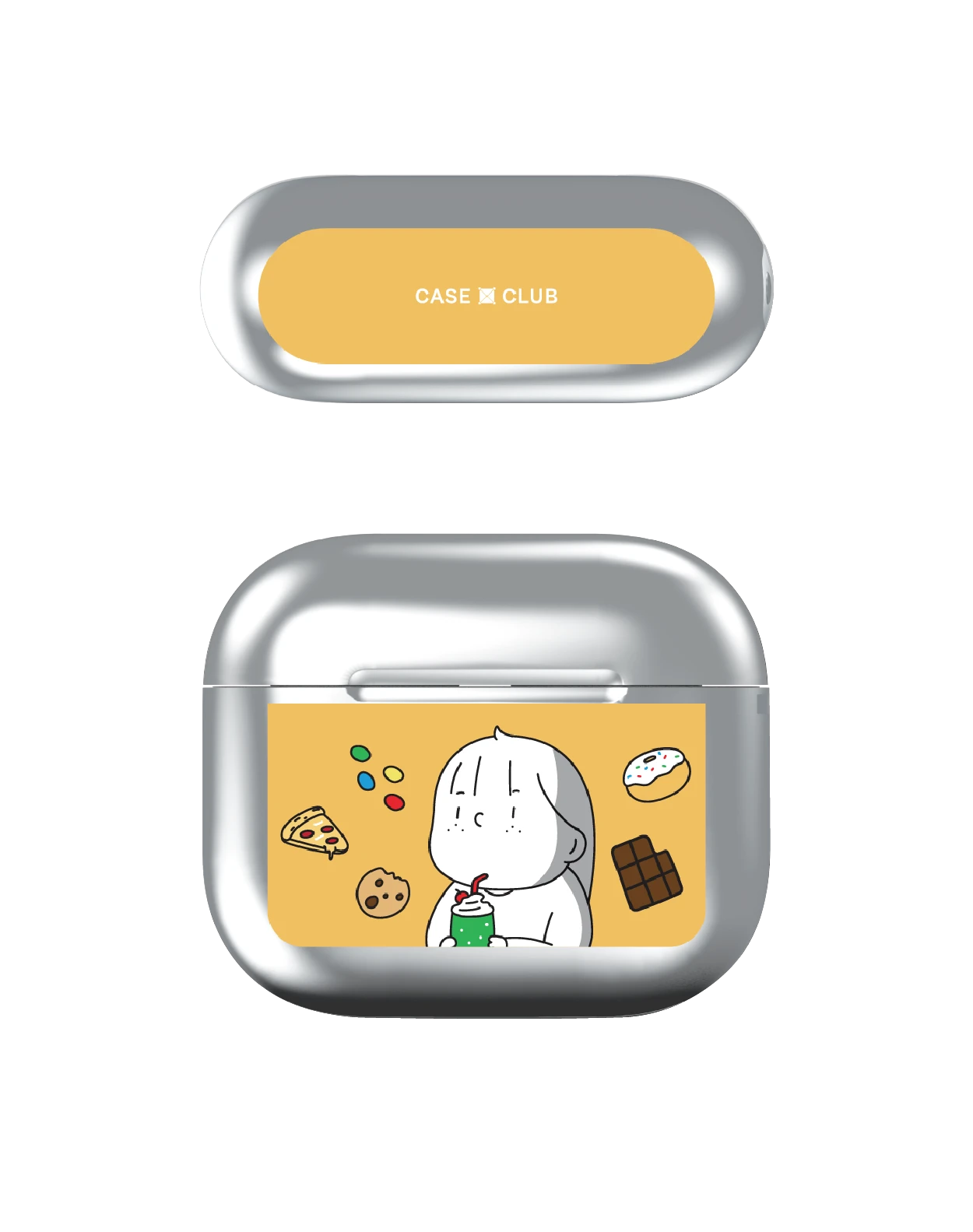 เคสสีเงิน airpods รุ่น 3 ease around ติดหวาน