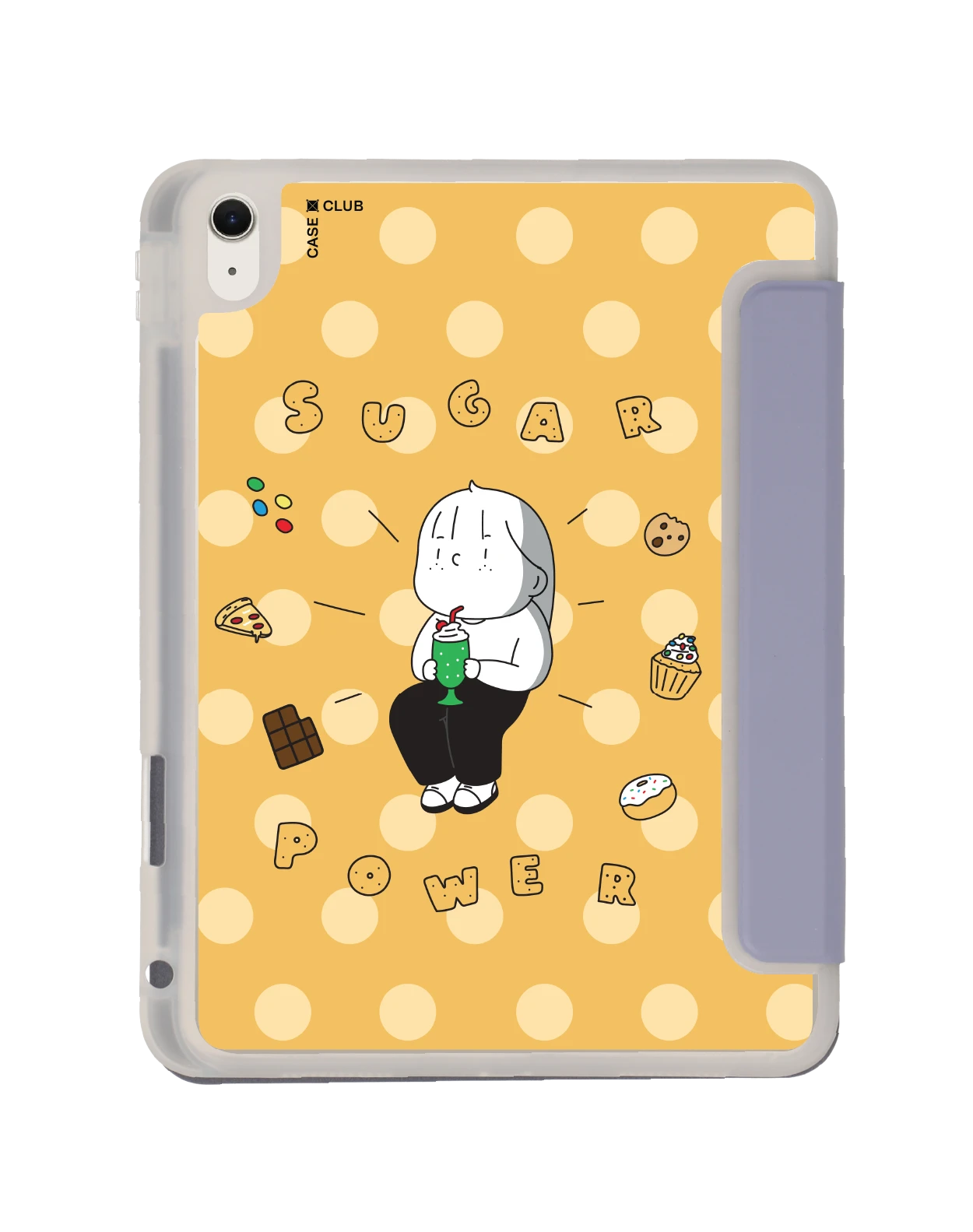 เคสใส ipad air 11" (m2/m3) สีม่วง ease around ติดหวาน