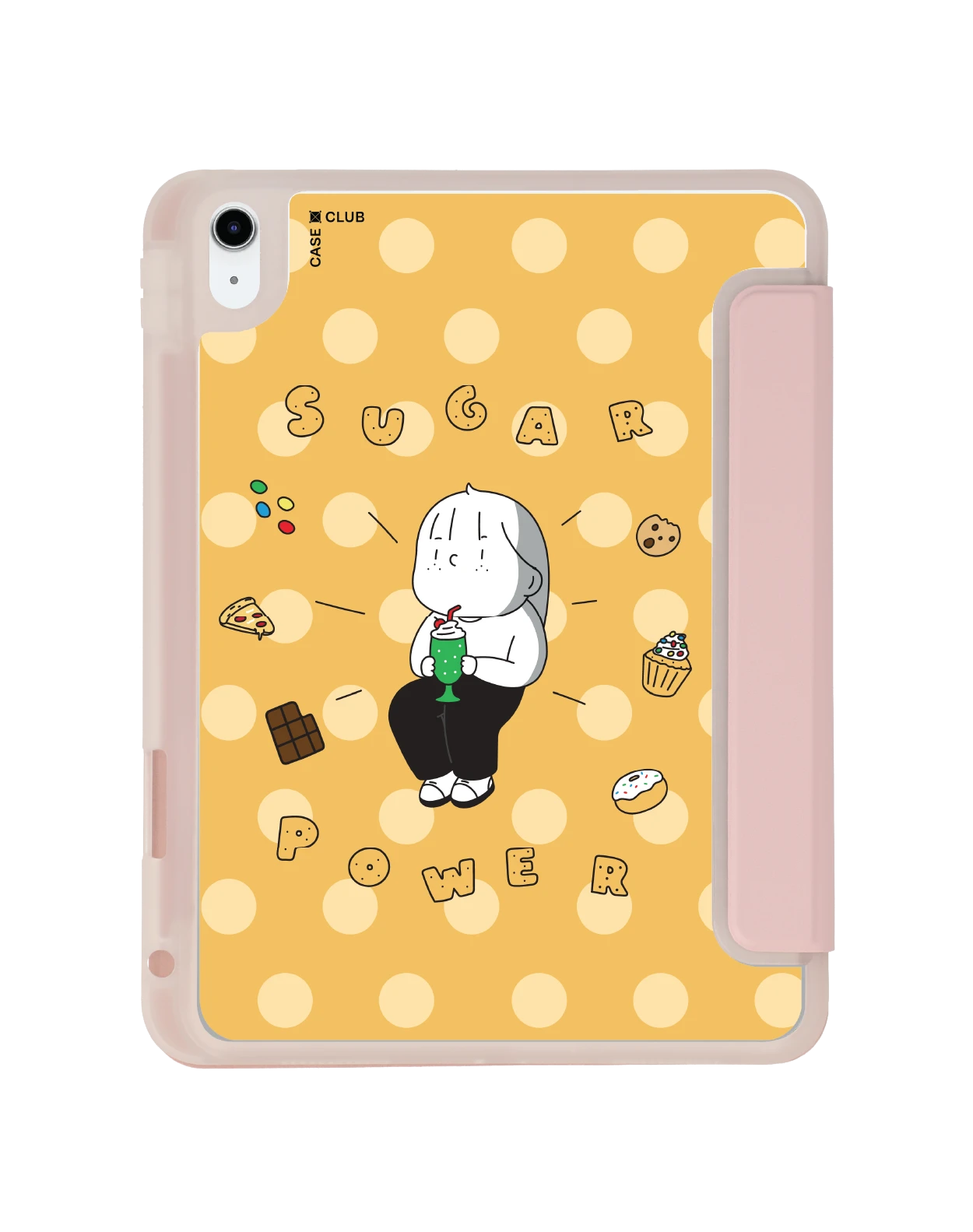 ipad gen 10th/11th 2025 clear pink ease around sugar power