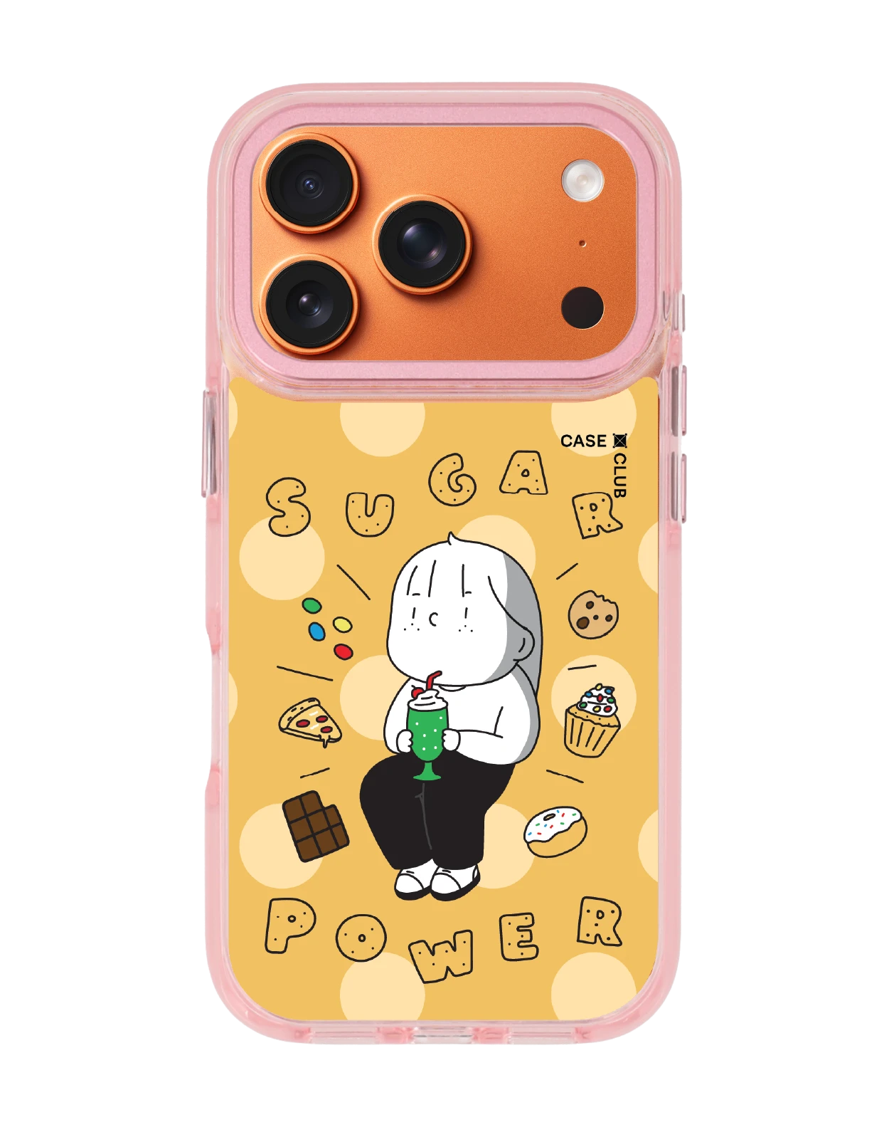 เคสใส iphone 17 pro magsafe สีชมพู ease around ติดหวาน