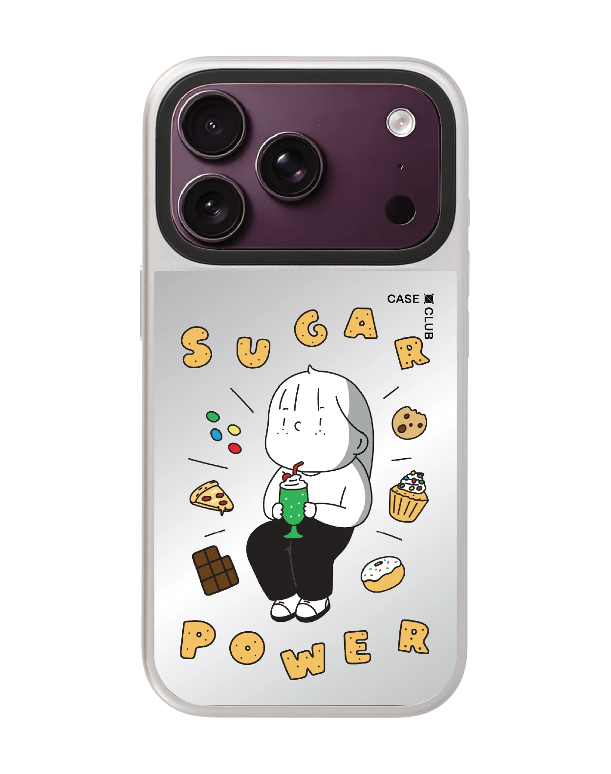 เคสกระจก iphone 18 pro magsafe สีเงิน ease around ติดหวาน