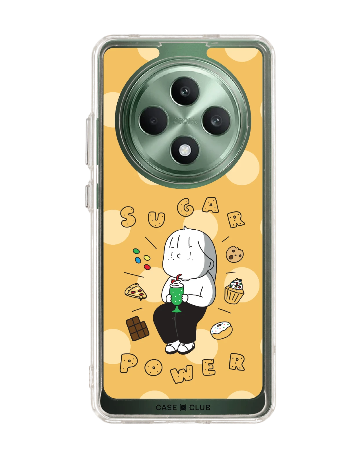 oppo reno 12f clear case ease around sugar power