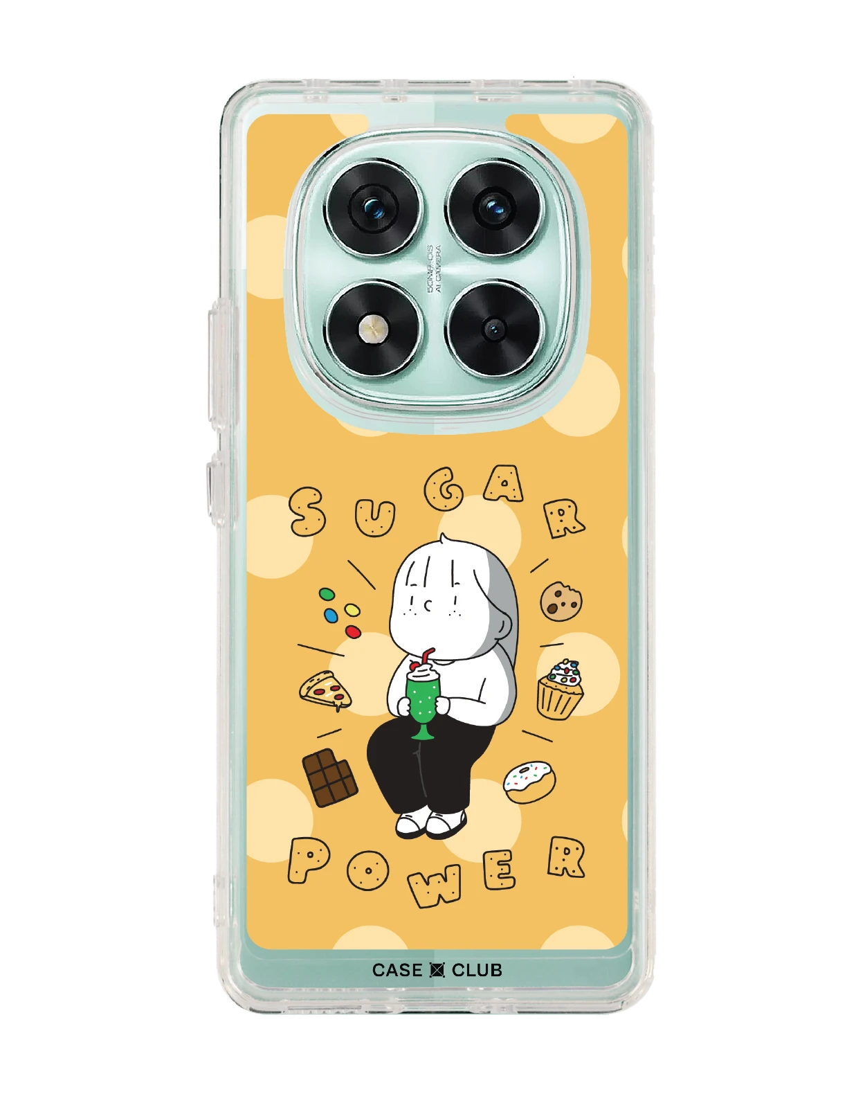 redmi note 14 pro clear case ease around sugar power