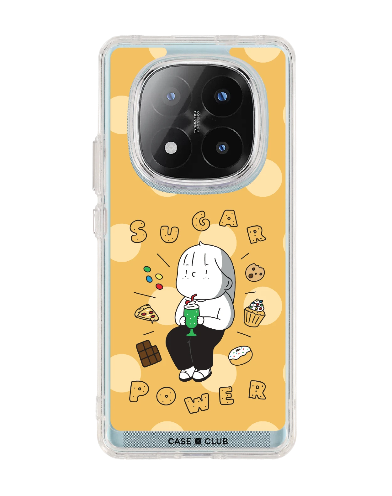 redmi note 14 pro plus clear case ease around sugar power