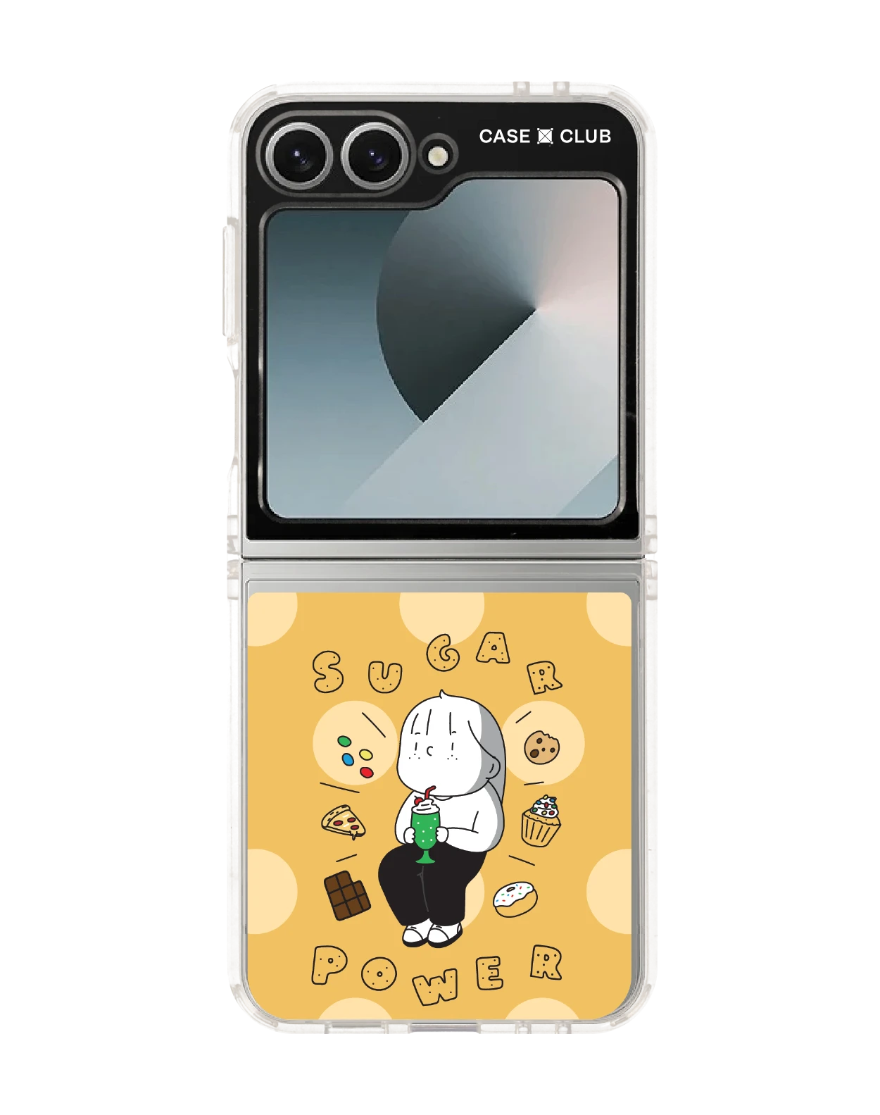 samsung galaxy z flip 6 clear case ease around sugar power