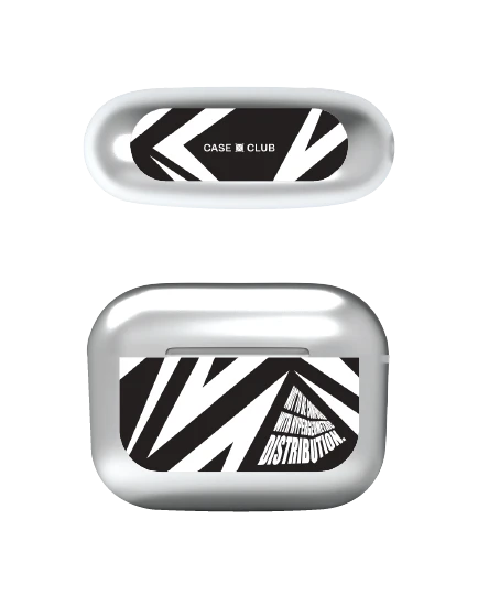 airpods pro 3 silver case electric zigzag