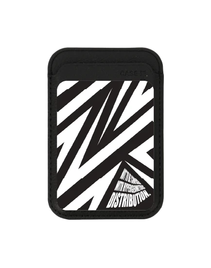 กระเป๋าใส่บัตร magsafe ดำ ซิกแซกสายฟ้า