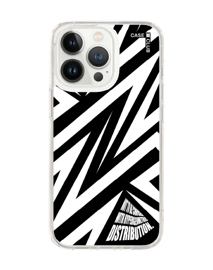 iphone 13 pro clear case electric zigzag