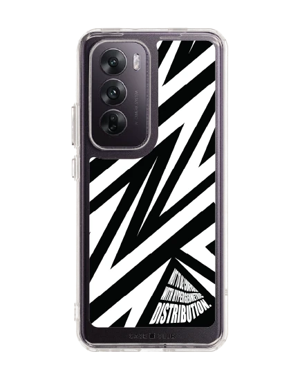 oppo reno 12 clear case electric zigzag