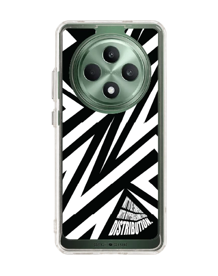 oppo reno 12f clear case electric zigzag