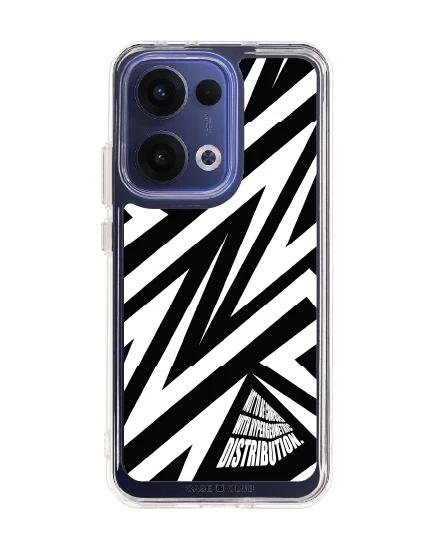 oppo reno 13 clear case electric zigzag