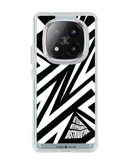 redmi note 14 pro plus clear case electric zigzag