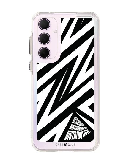 samsung galaxy a55 clear case electric zigzag