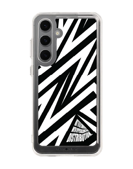 samsung galaxy s24 fe clear case electric zigzag