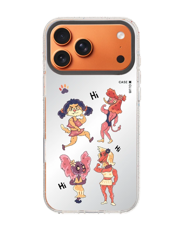 iphone 17 pro max clear mirror magsafe feminine dogs