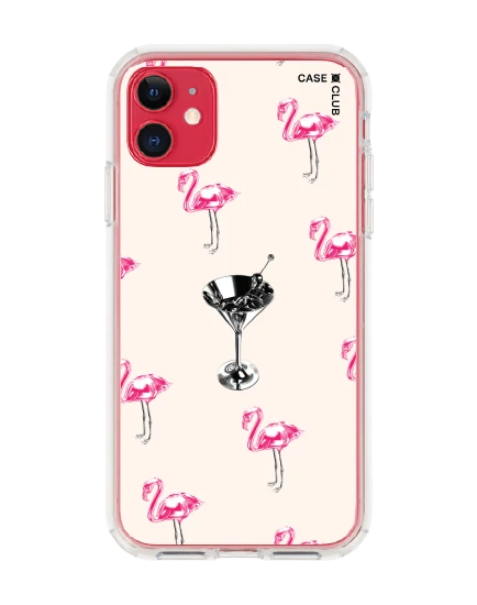 เคสใส iphone 11 ฟลามิงโกชัฟเฟิลเมทัลลิก