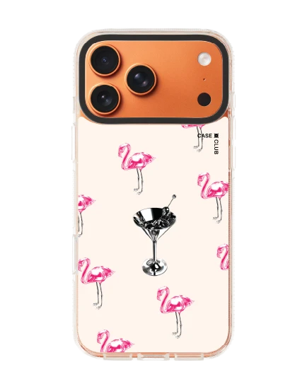 เคสใส iphone 17 pro max clear case magsafe shield ฟลามิงโกชัฟเฟิลเมทัลลิก