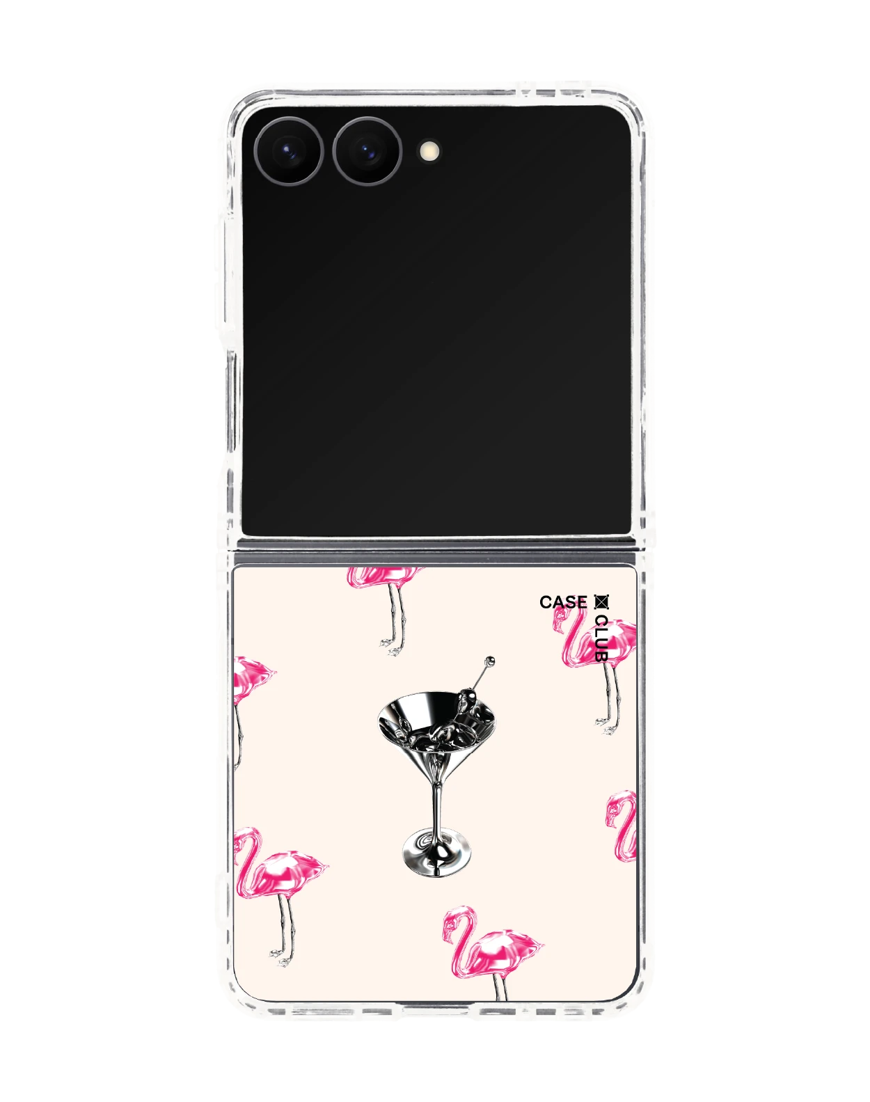 samsung galaxy z flip 8 clear magsafe flamingo shuffle