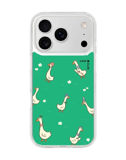 iphone 17 pro clear magsafe flower duck pattern