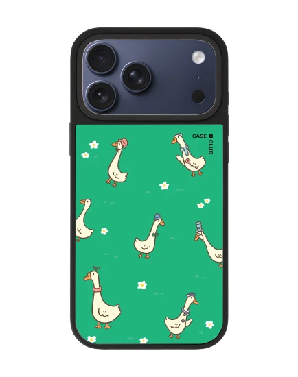 เคสกระจก iphone 17 pro max matte magsafe ห่านน้อยนักเดินทาง