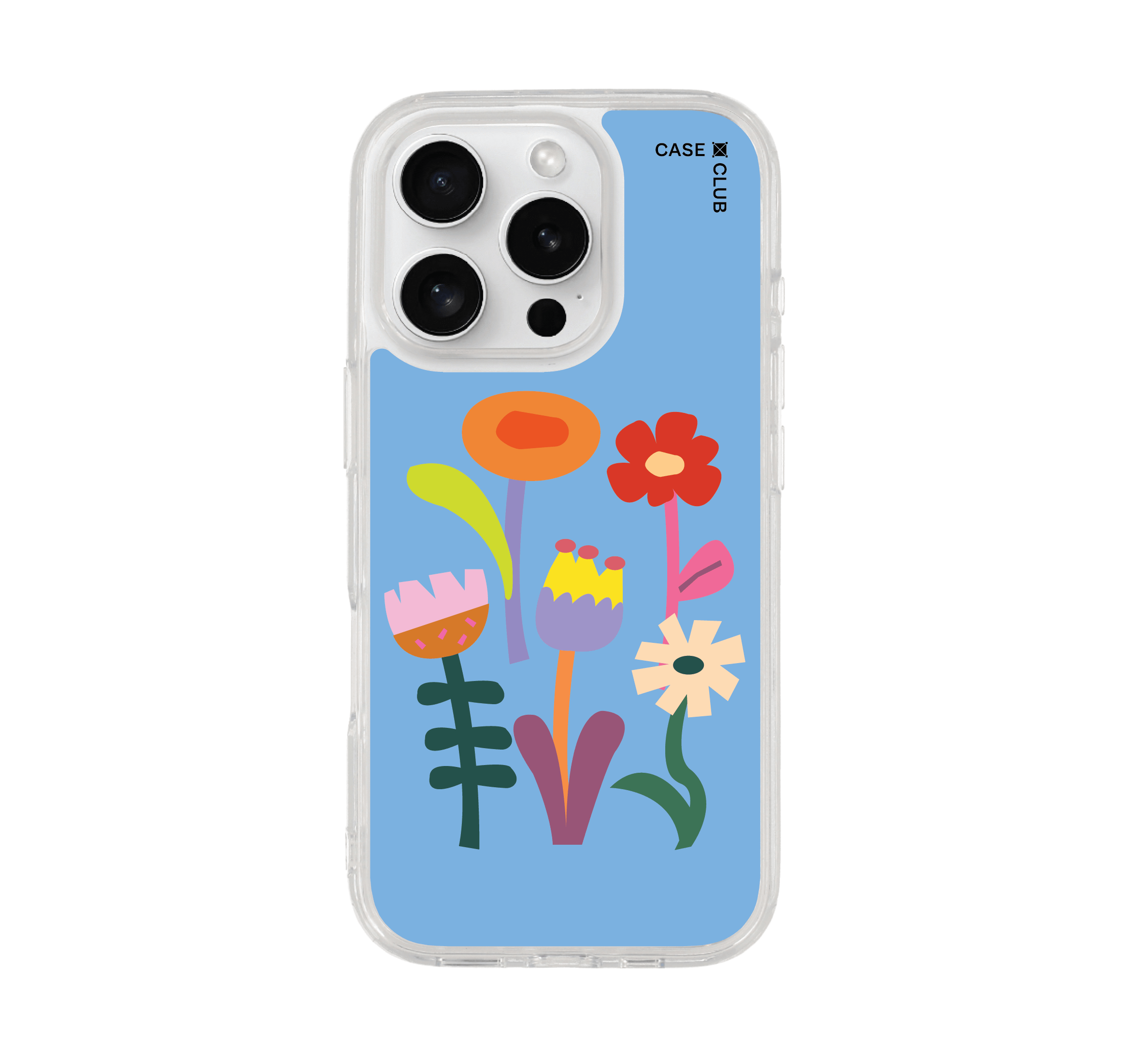 เคสใส iPhone 16 Pro สวนดอกไม้