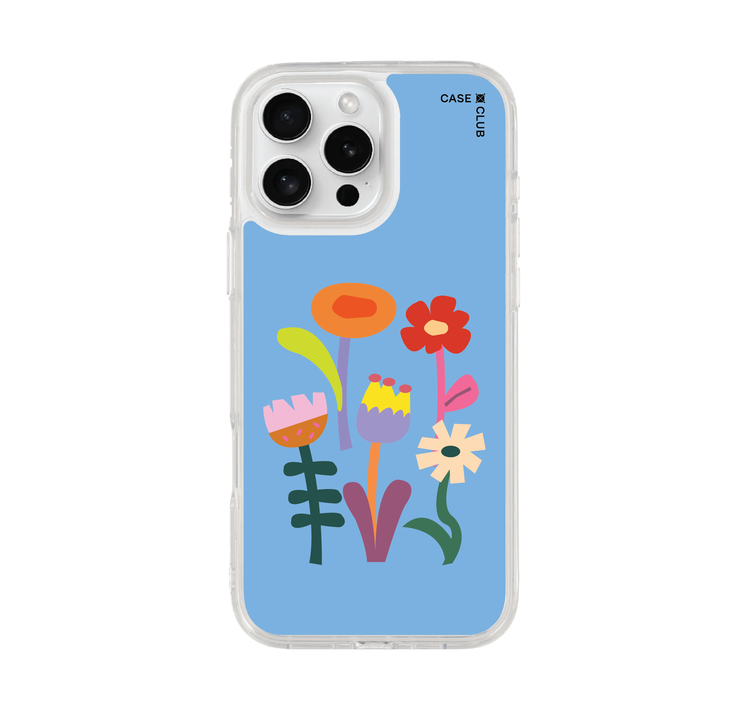 เคสใส iPhone 16 Pro Max สวนดอกไม้