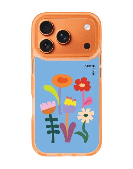 iphone 17 pro clear orange magsafe flower garden