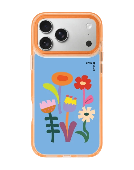 iphone 17 pro max clear orange magsafe flower garden
