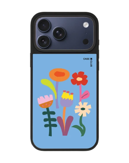 เคสกระจก iphone 17 pro max matte magsafe สวนดอกไม้