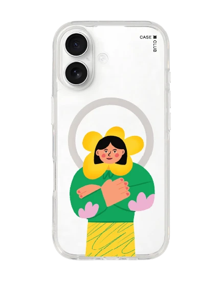 เคสใส iphone 17 magsafe สาวน้อยแห่งดอกไม้