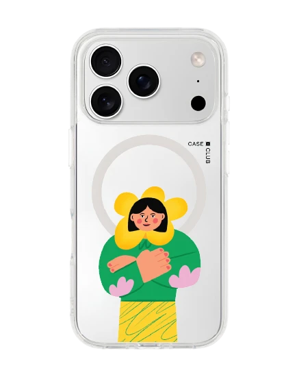 iphone 17 pro clear magsafe flower girl