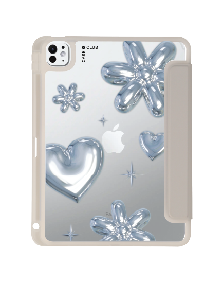 เคสใส ipad pro 11 สีเทา ลูกโป่งดอกไม้