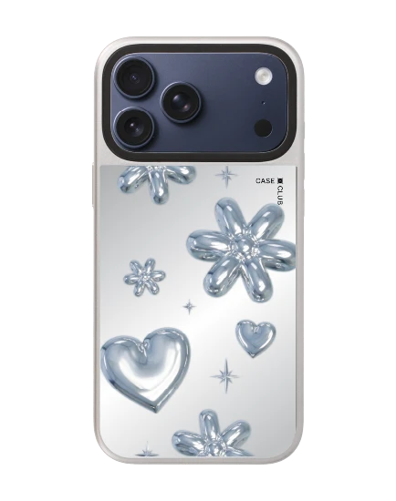 เคสกระจก iphone 17 pro max magsafe ลูกโป่งดอกไม้