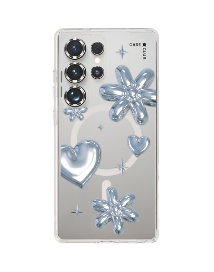 เคสใส Samsung Galaxy S25 Ultra MagSafe ลูกโป่งดอกไม้