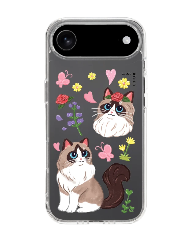 เคสใส iphone 17 air แร็กดอลล์กับดอกไม้แสนสวย