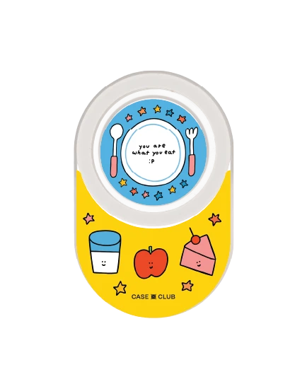 clear popgrip fluffy bunny foodie