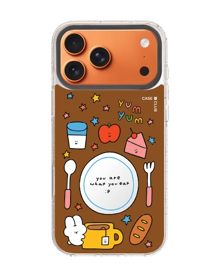 เคสกระจกใส iphone 17 pro max mirror magsafe fluffy bunny foodie