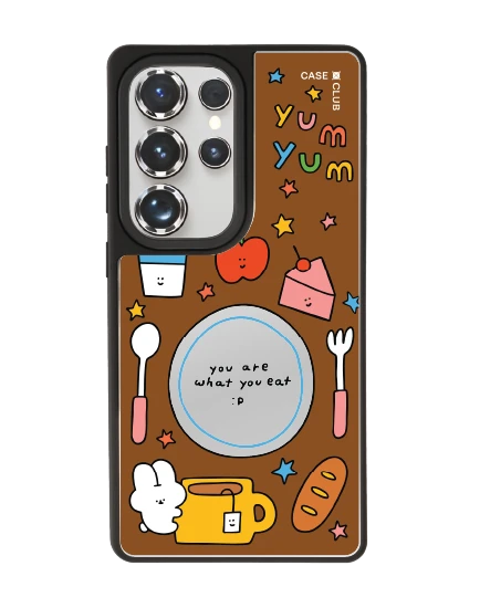 samsung s25 ultra matte mirror magsafe fluffy bunny foodie