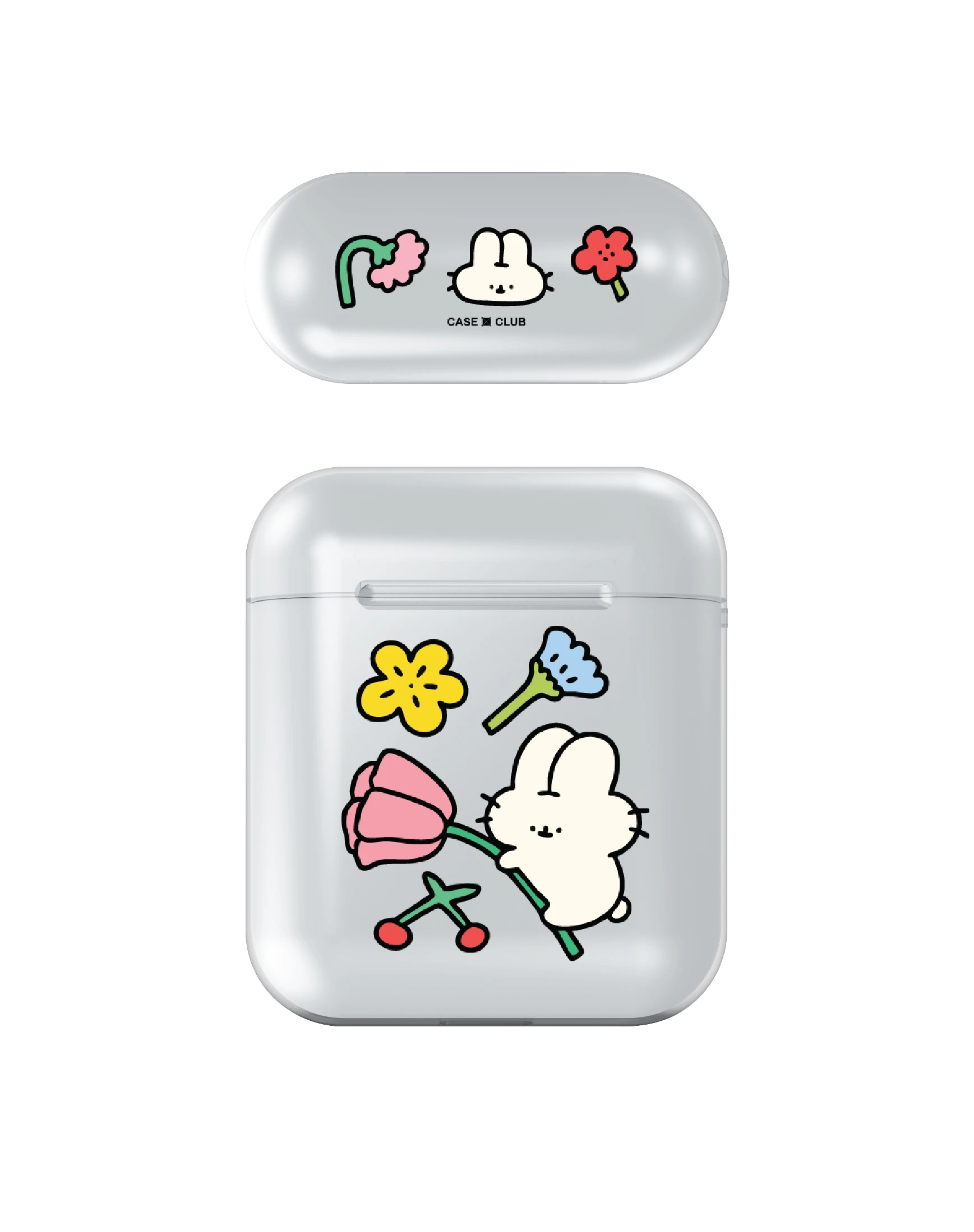 fluffy bunny garden sticker