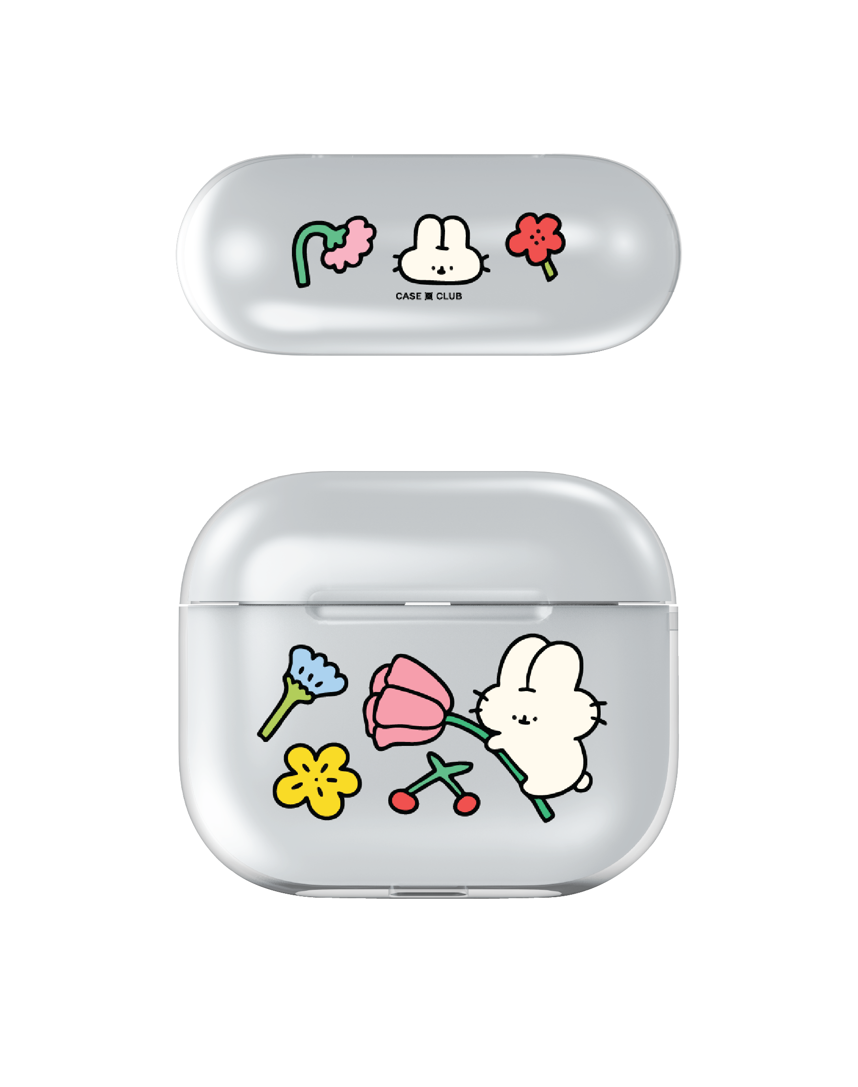 fluffy bunny garden sticker
