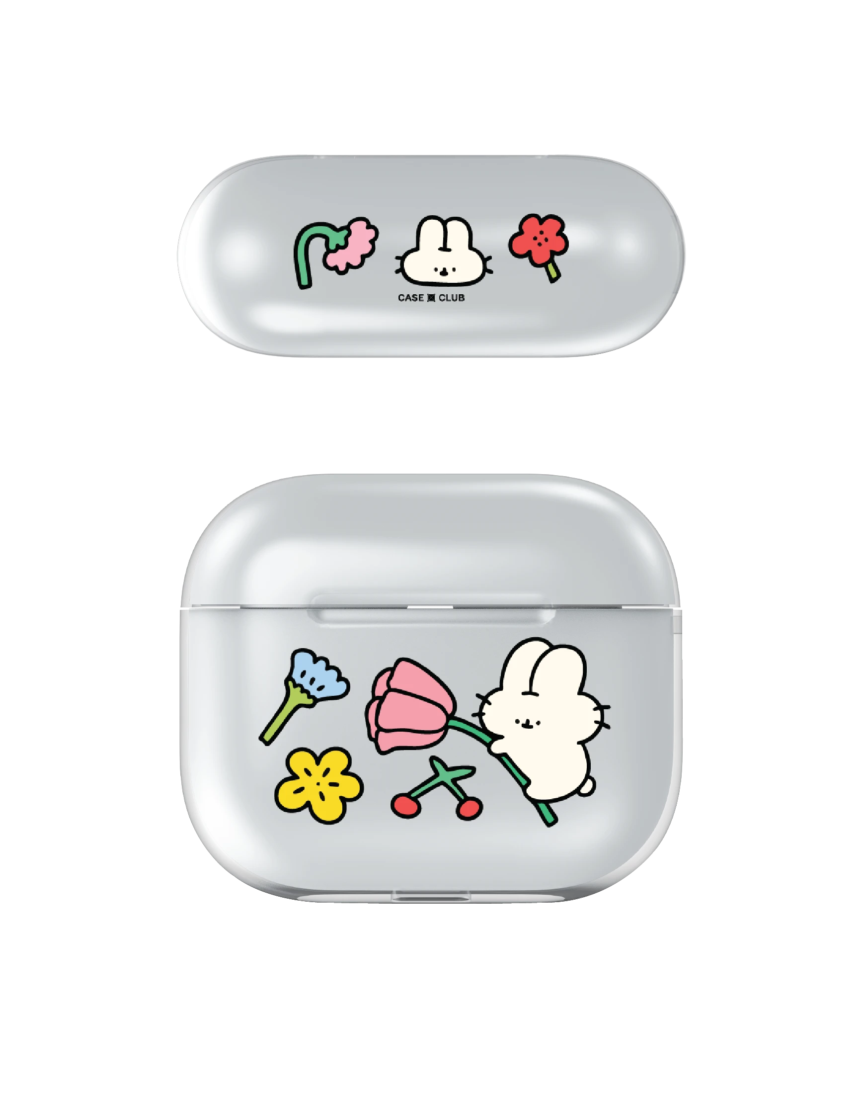 fluffy bunny garden sticker