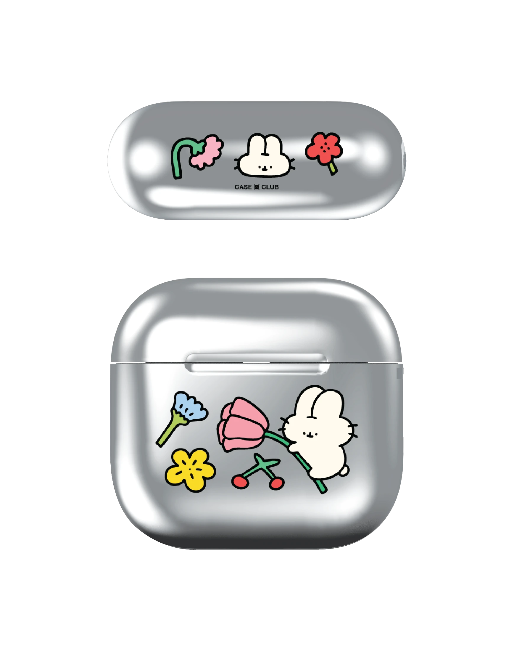fluffy bunny garden sticker