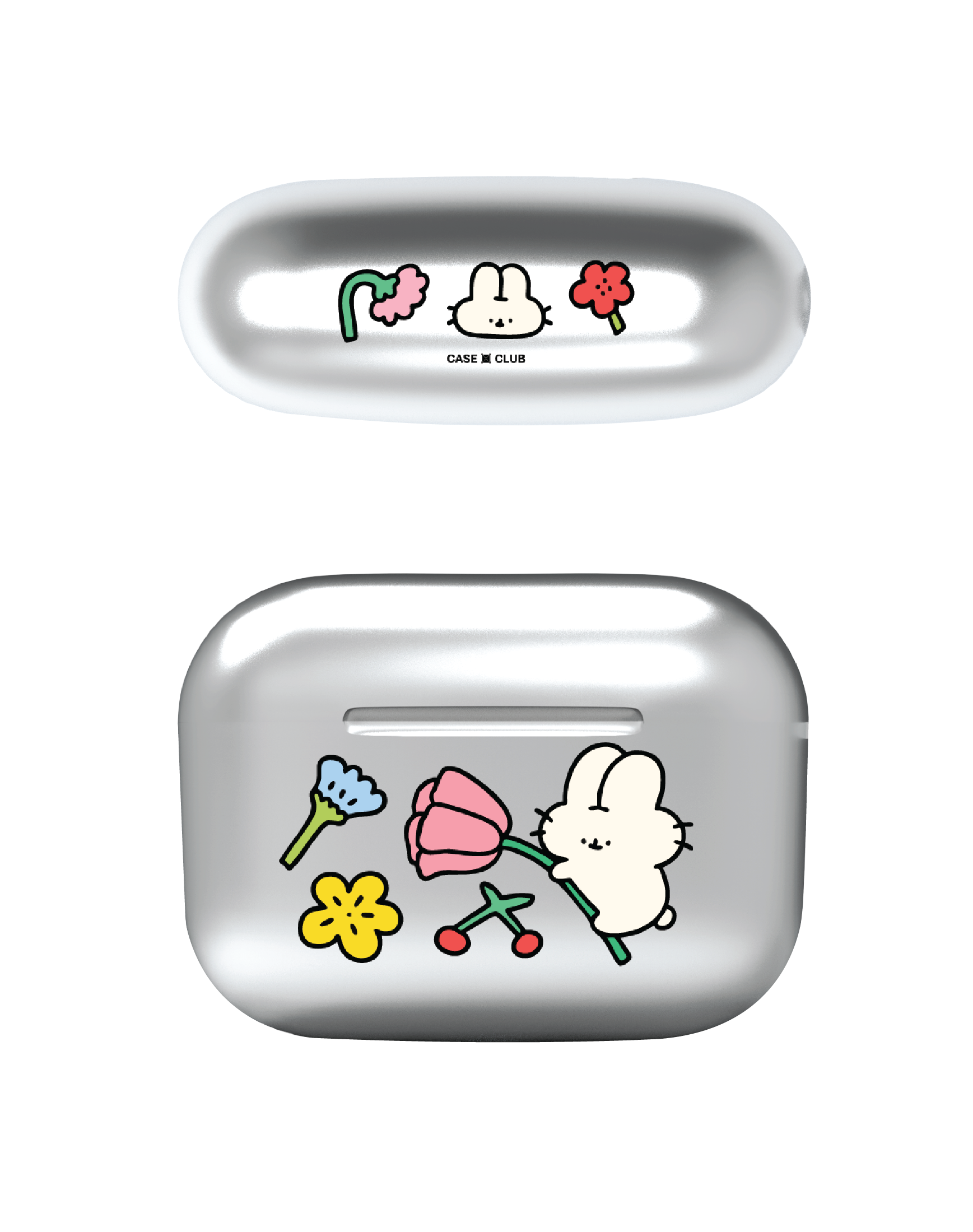 fluffy bunny garden sticker