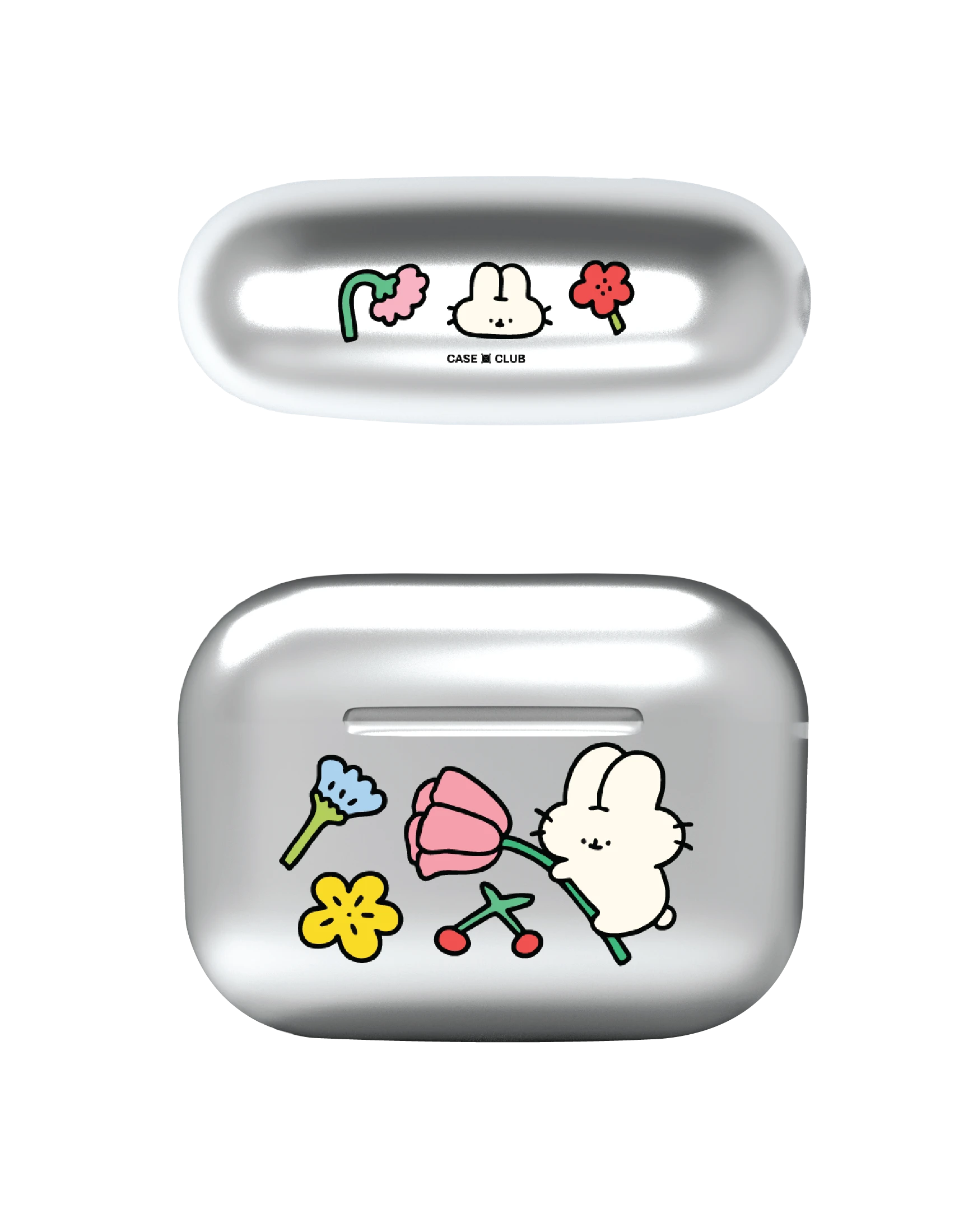 fluffy bunny garden sticker