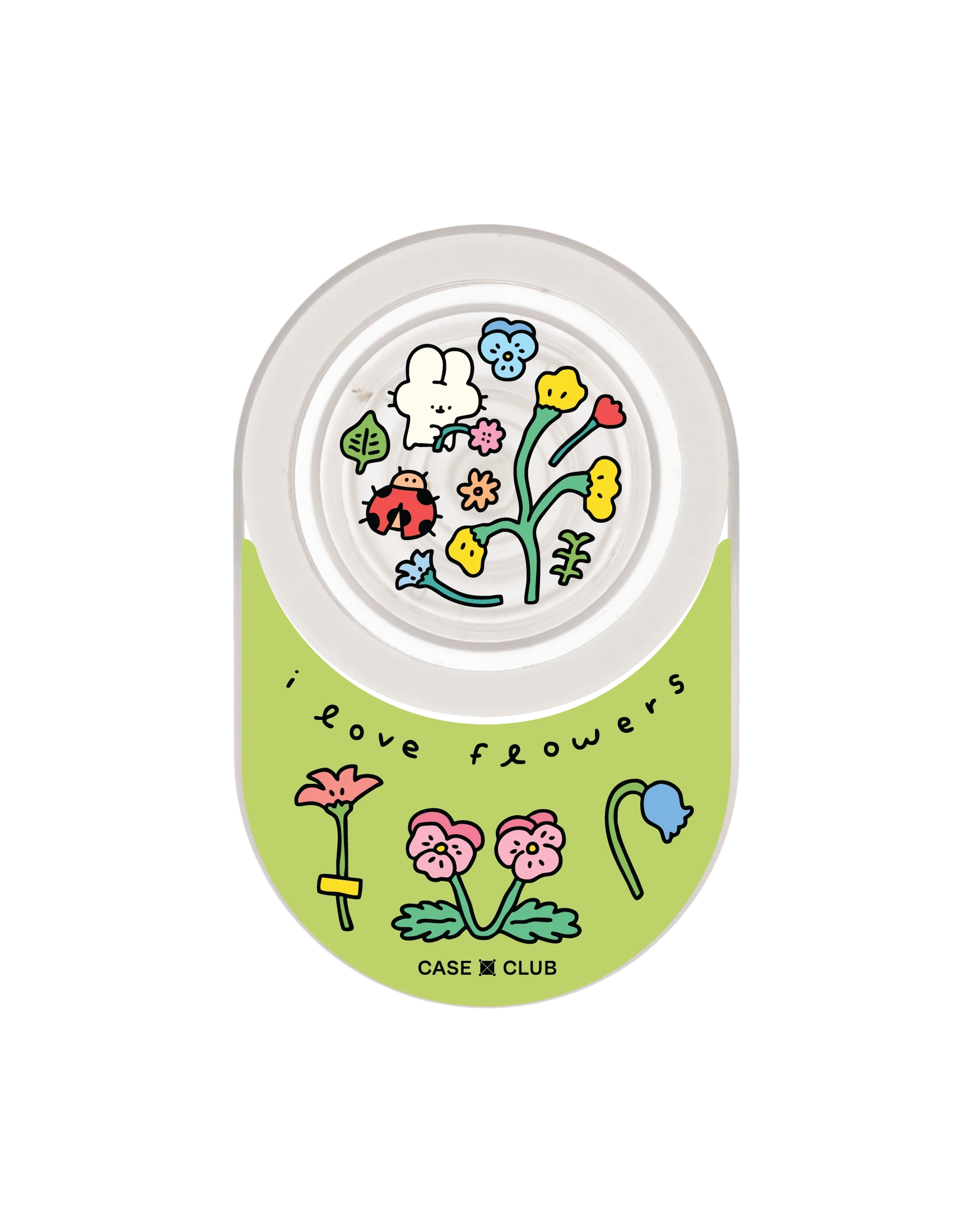 fluffy bunny garden sticker