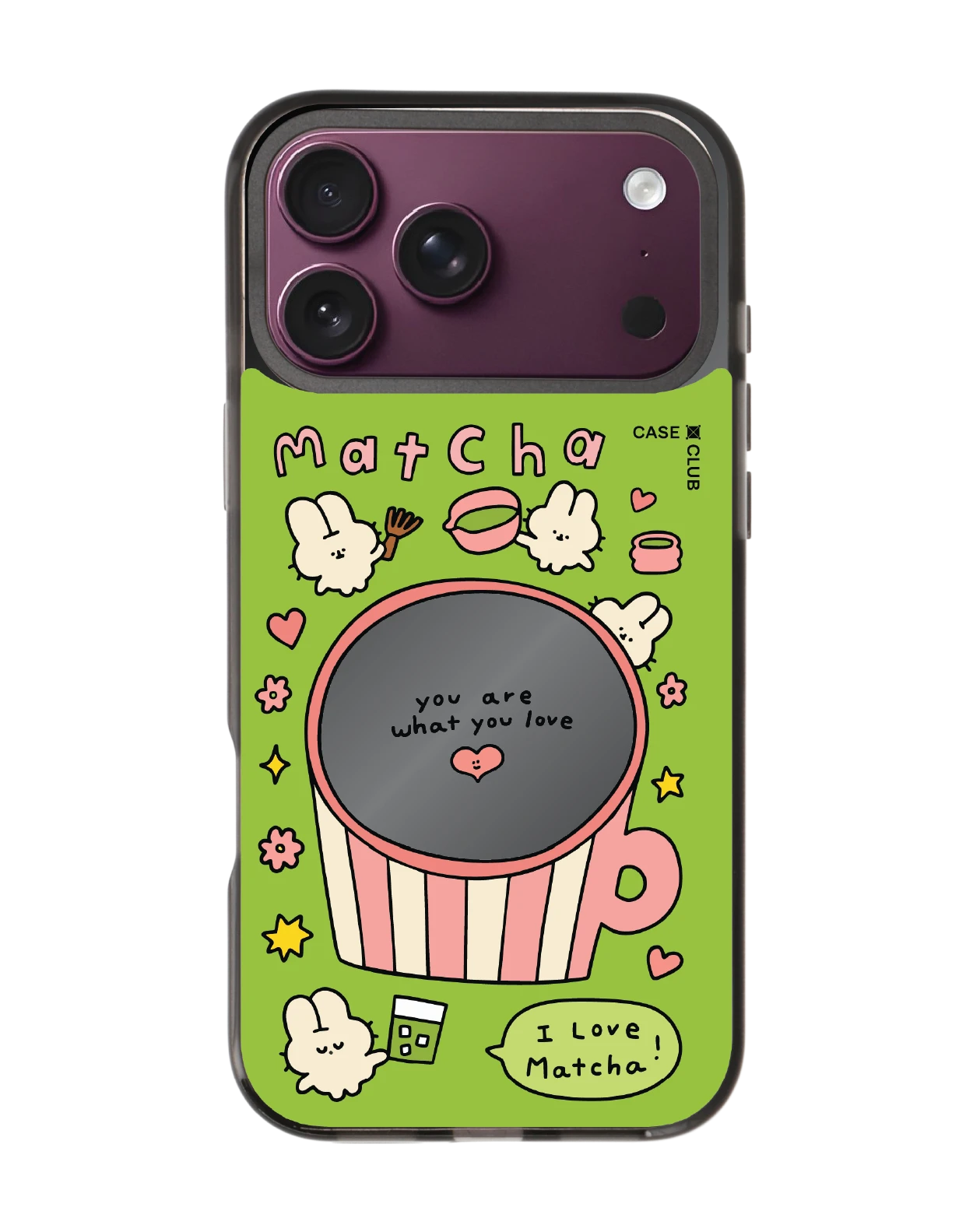 iphone 18 pro max black mirror magsafe fluffy bunny matcha
