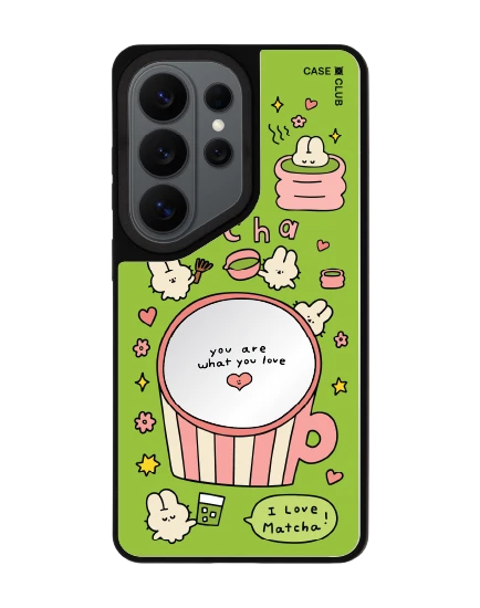 เคสกระจก samsung s26 ultra matte magsafe fluffy bunny matcha